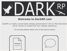 Tablet Screenshot of darkrp.com